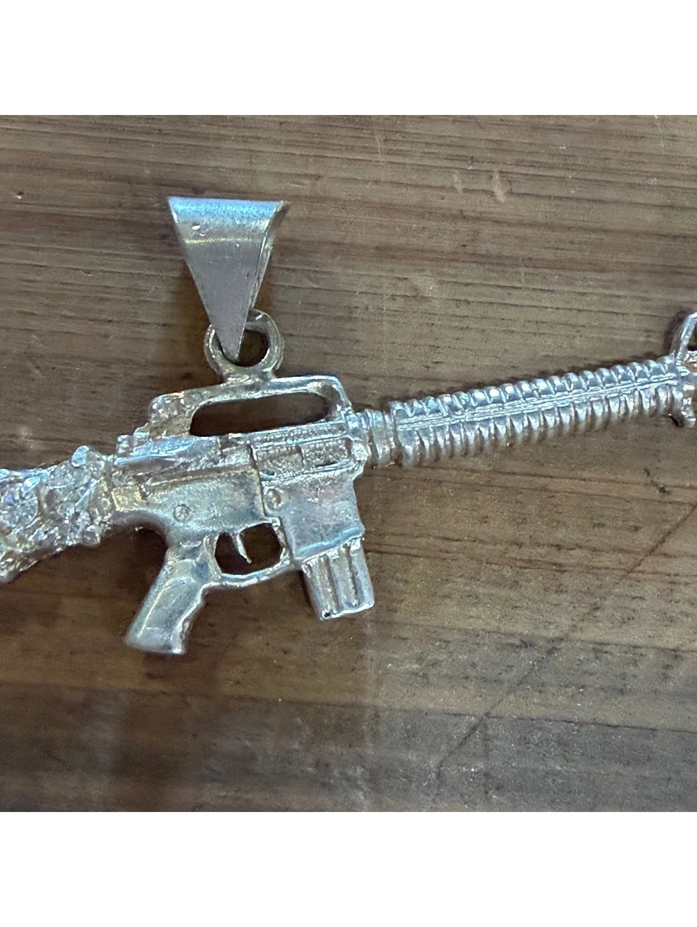 Sterling silver 2nd Amendment pendant vintage Y2K era